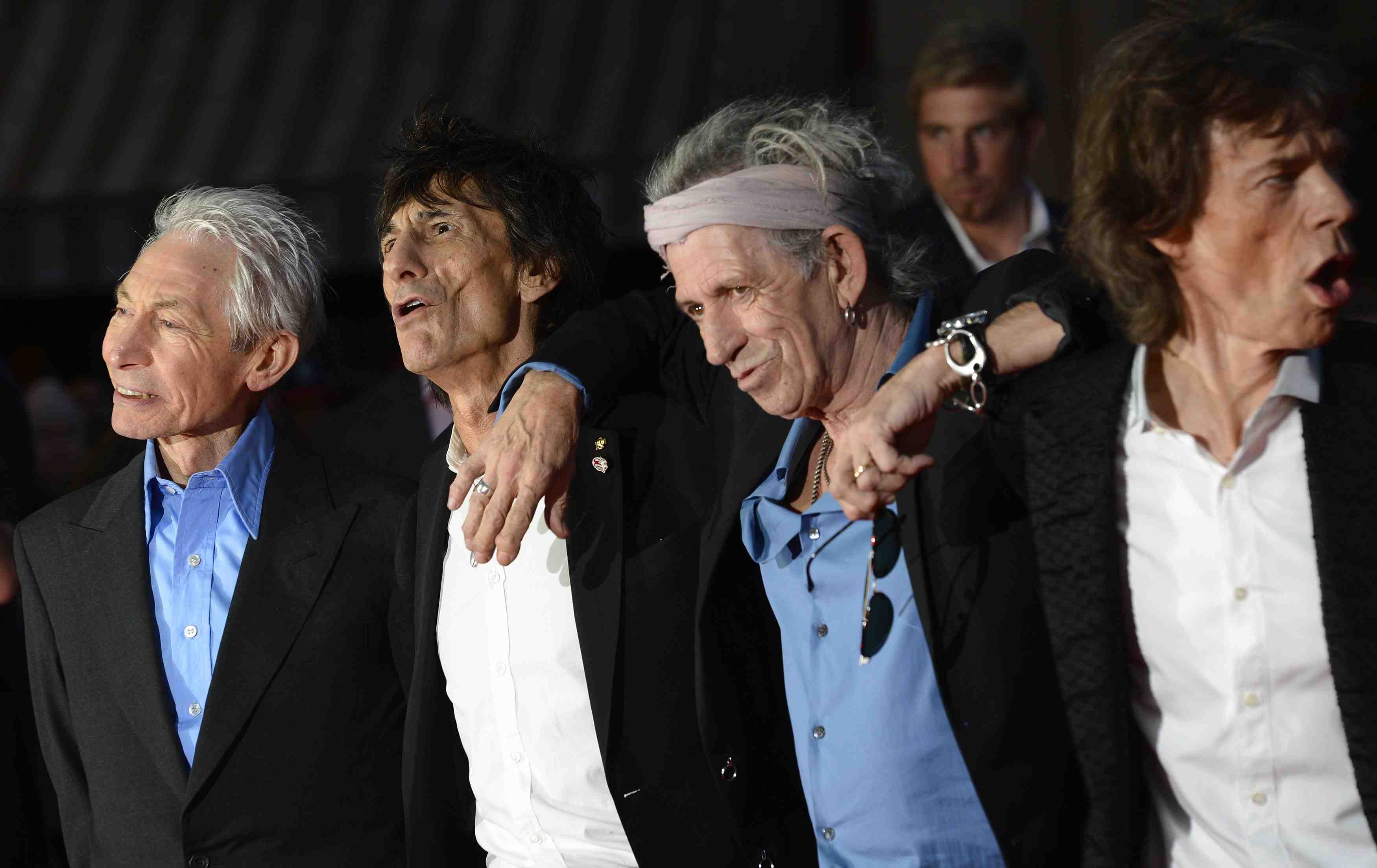 Rolling Stones members arrive for the world premiere of
